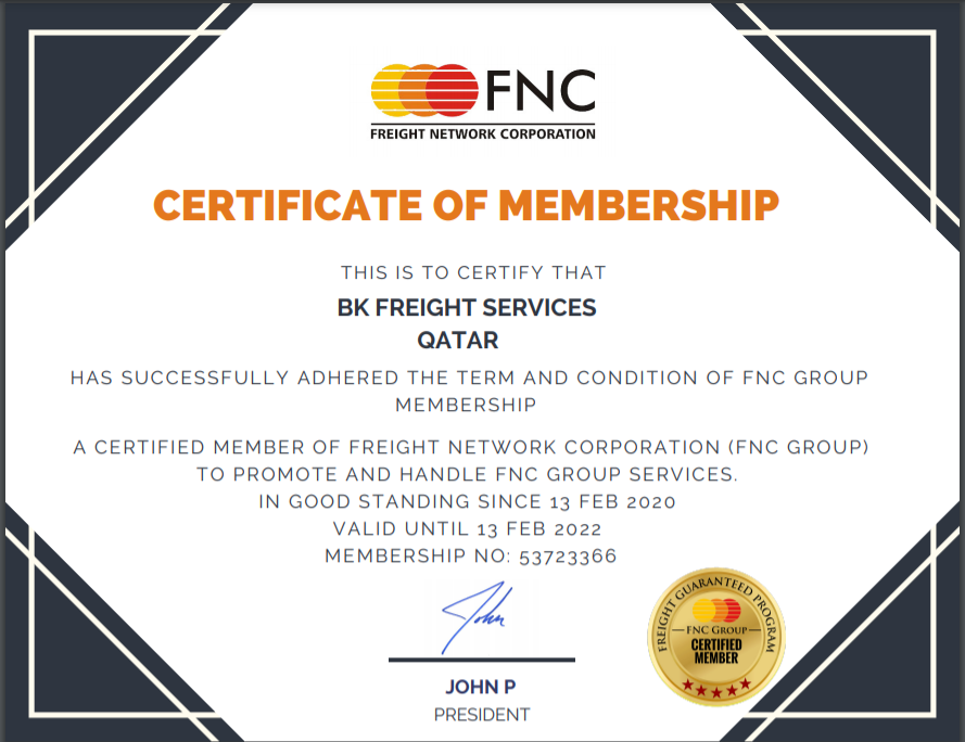 BKFS CERTIFICATE